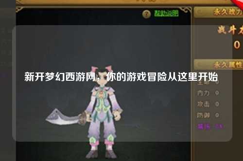 新開(kāi)夢(mèng)幻西游網(wǎng)，你的游戲冒險(xiǎn)從這里開(kāi)始