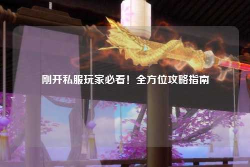 剛開私服玩家必看！全方位攻略指南