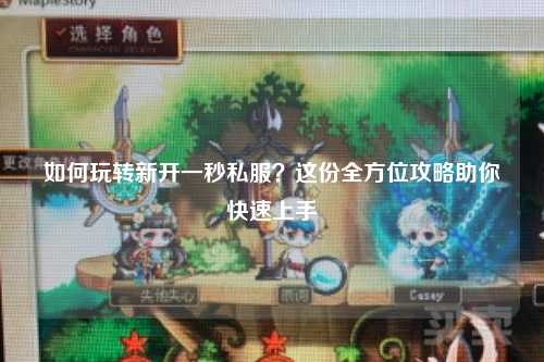 如何玩轉(zhuǎn)新開(kāi)一秒私服？這份全方位攻略助你快速上手