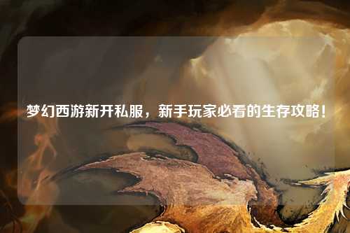 夢幻西游新開私服，新手玩家必看的生存攻略！